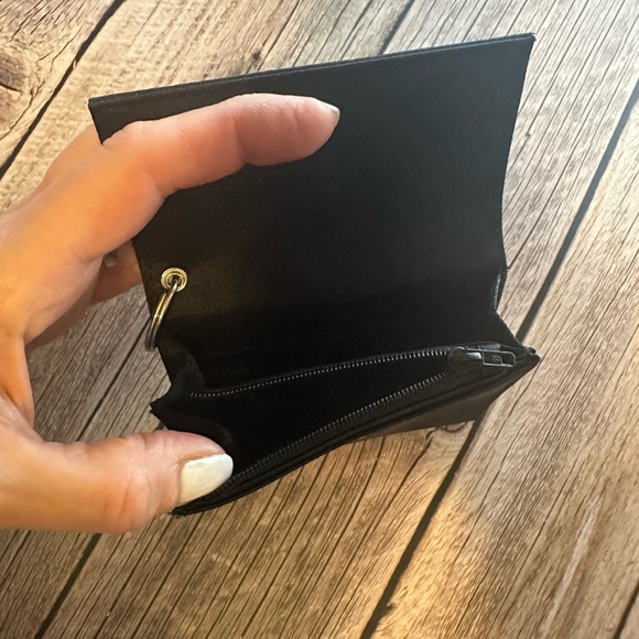 Kate Spade Black Card Holder Keychain - Picture 3 of 4